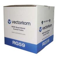 COAX Quad Core RG59 305m Cable PVC Jacket