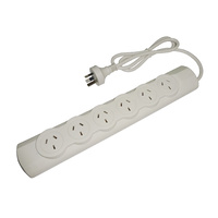 6 Outlet Powerboard with 1m Input Cable