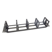 Cable Organiser. 2U 19-inch Rack Mount Cable Management Panel with 10 D-Rings 