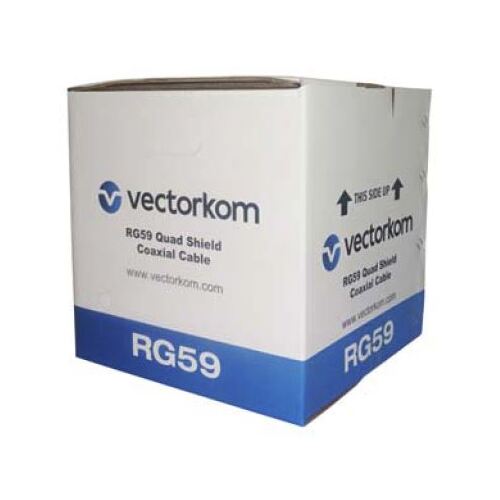 COAX Quad Core RG59 305m Cable PVC Jacket