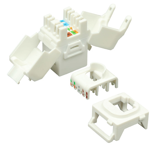Cat6A Data RJ45 Modular Socket. Tool Less.