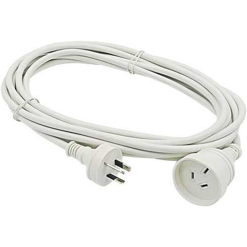 5m Extension Lead. RCM Approved. White Colour.