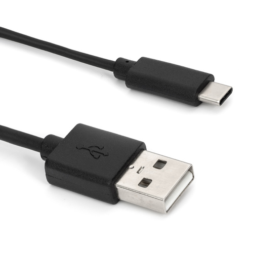 USB A to USB C Cable 1.0m. Black