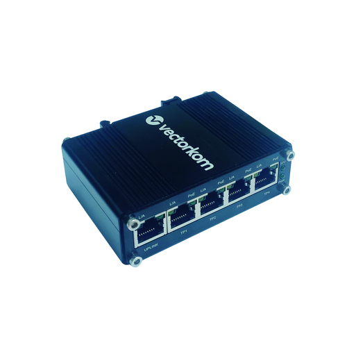 Industrial 5 Ports Gigabit Solar POE Switch Input DC12V-48V to DC48