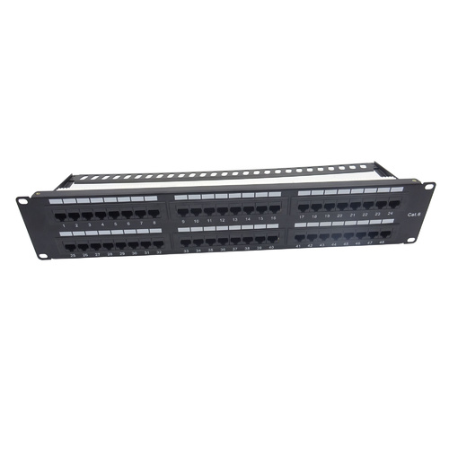 Patch Panel - 19" Cat 6 UTP 48 Ports. 2U