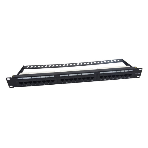 Patch Panel - 19" Cat 6A UTP 24 Ports. 1U