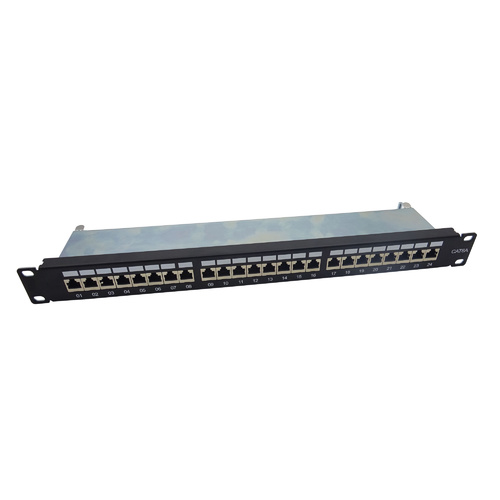 Patch Panel - 19" Cat 6A STP 24 Ports. 1U