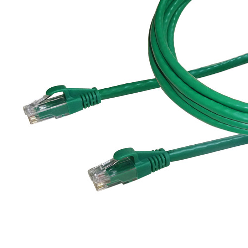 Cat6A U/UTP 28 AWG PVC Patch Cable. RCM Approved. Green.