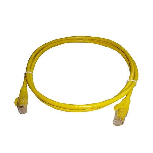 Cat 6 U/UTP PVC Patch Cable RCM Approved - Yellow - 0.50m